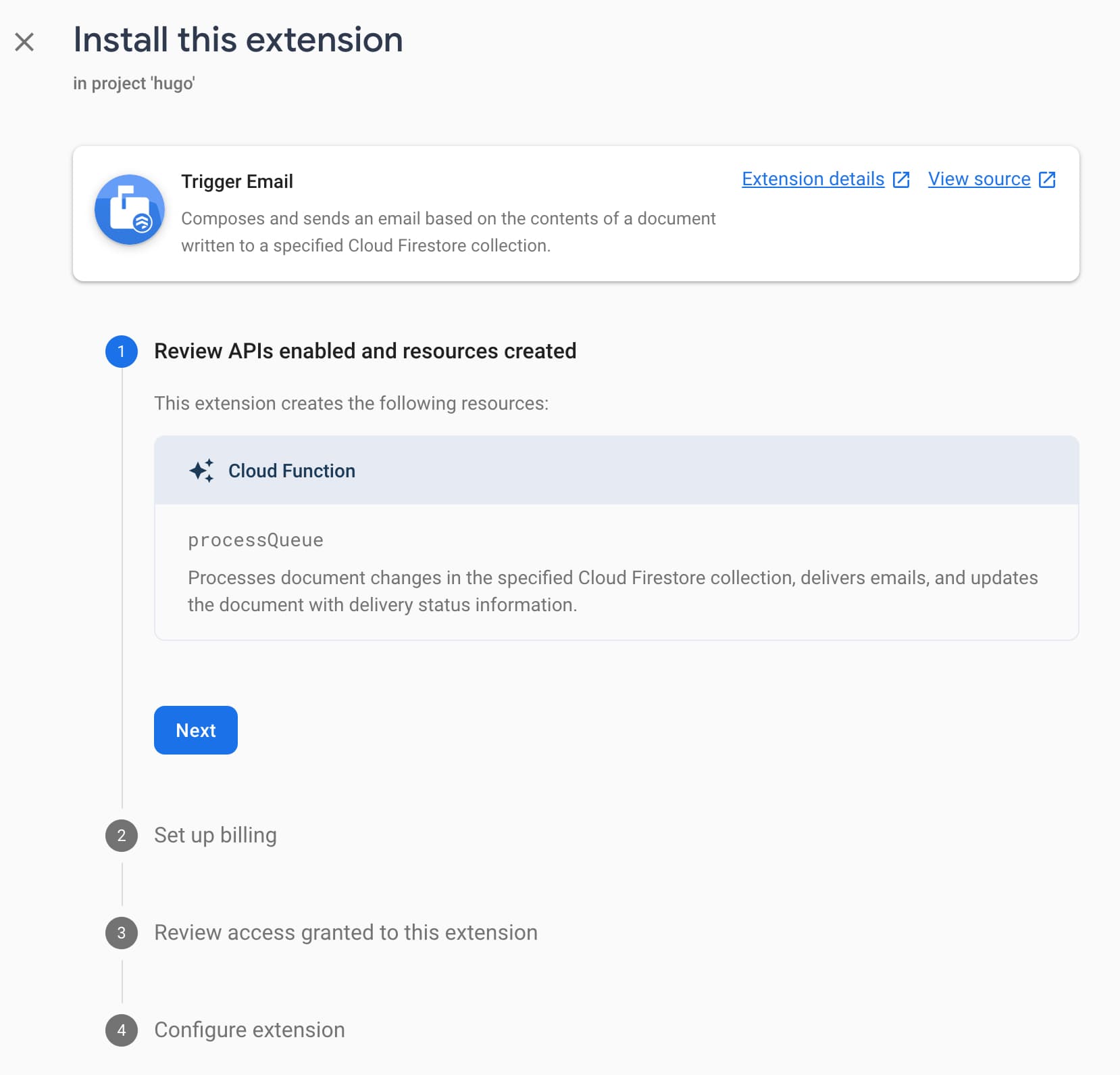 Emailing with Firebase: The Trigger Email Extension